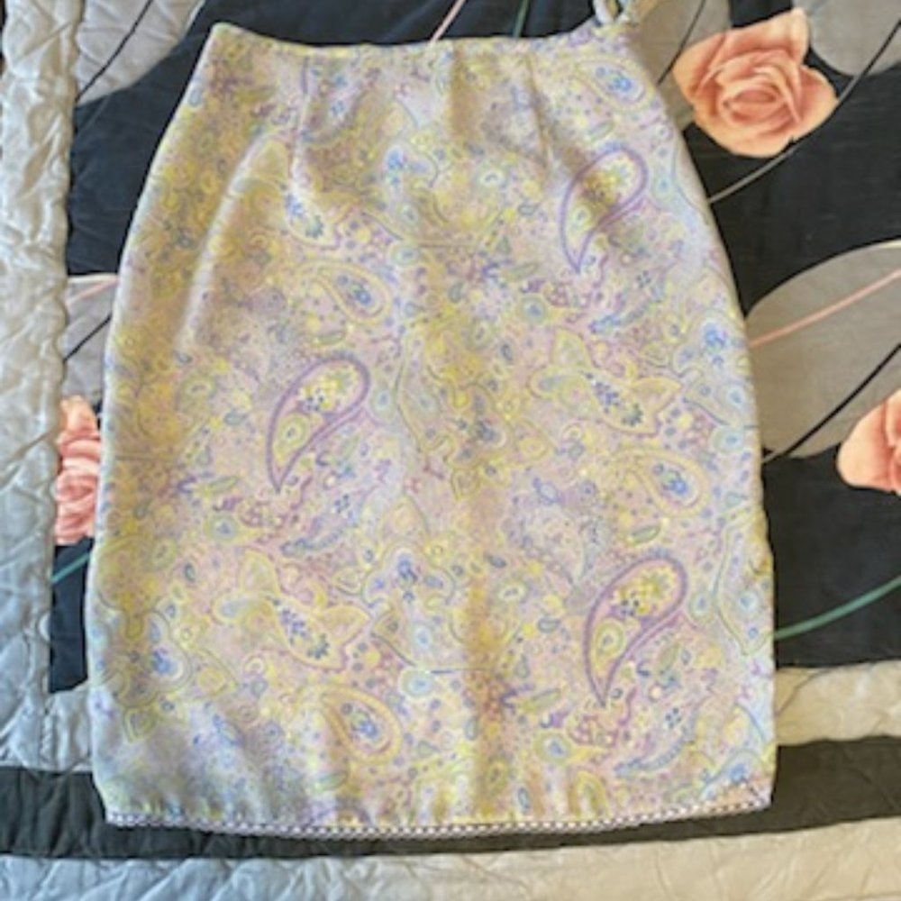 Paisley print skirt
